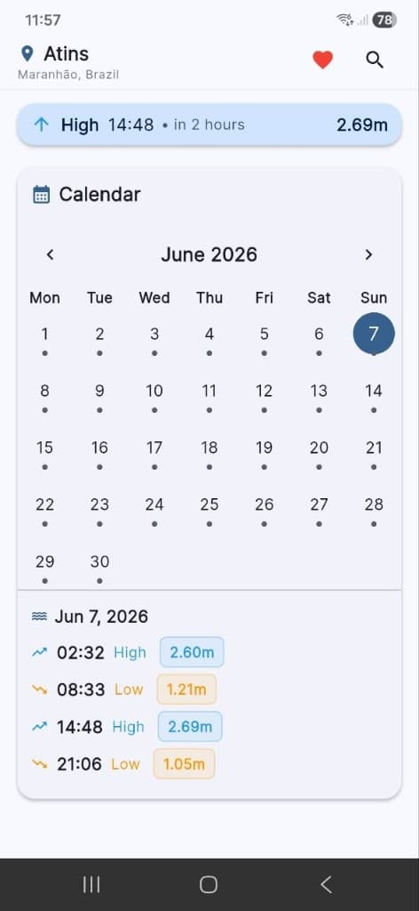 SimpleTides — app preview